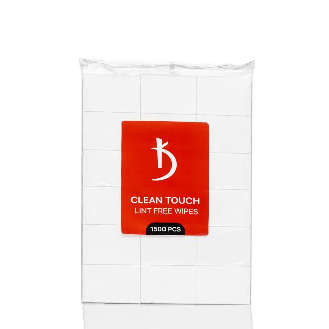 Lingettes non pelucheuses Clean Touch (1500 pièces/paquet).